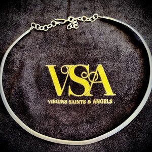 VSA Designs - Vintage, Sterling Silver-plated, Iconic Band Choker